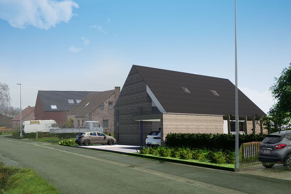 Construction d'une habitation passive à Dergneau