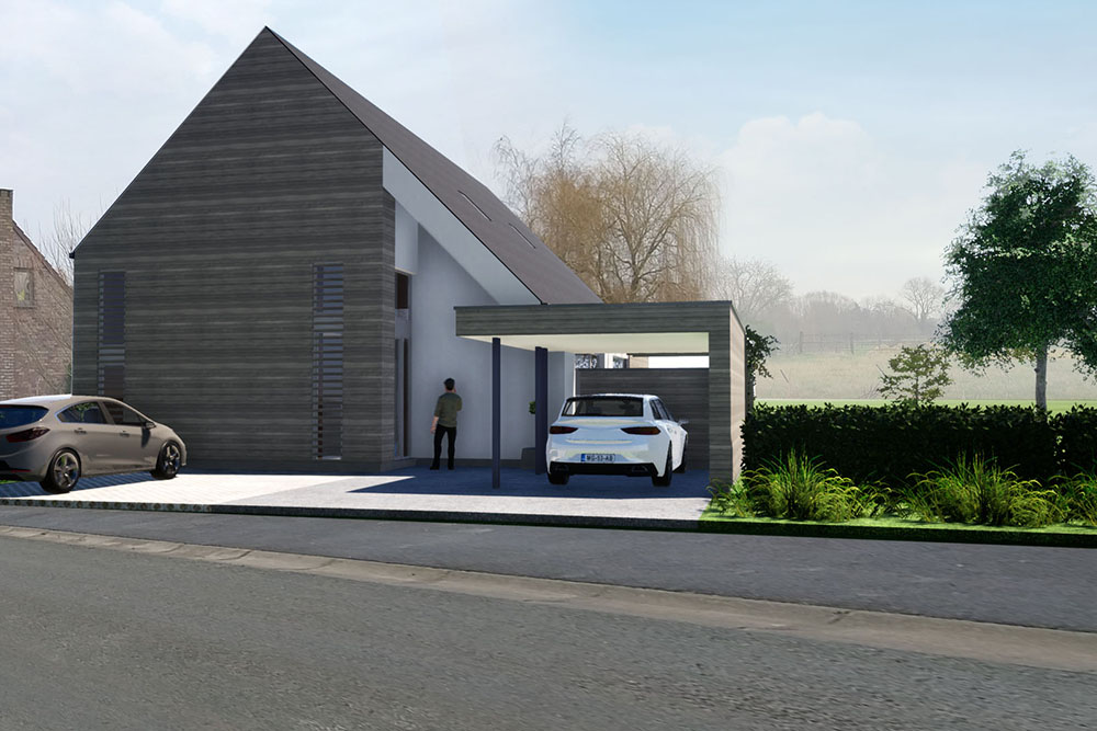 Construction d'une habitation à Dergneau