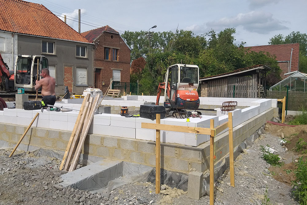 Construction d'une habitation à Callenelle