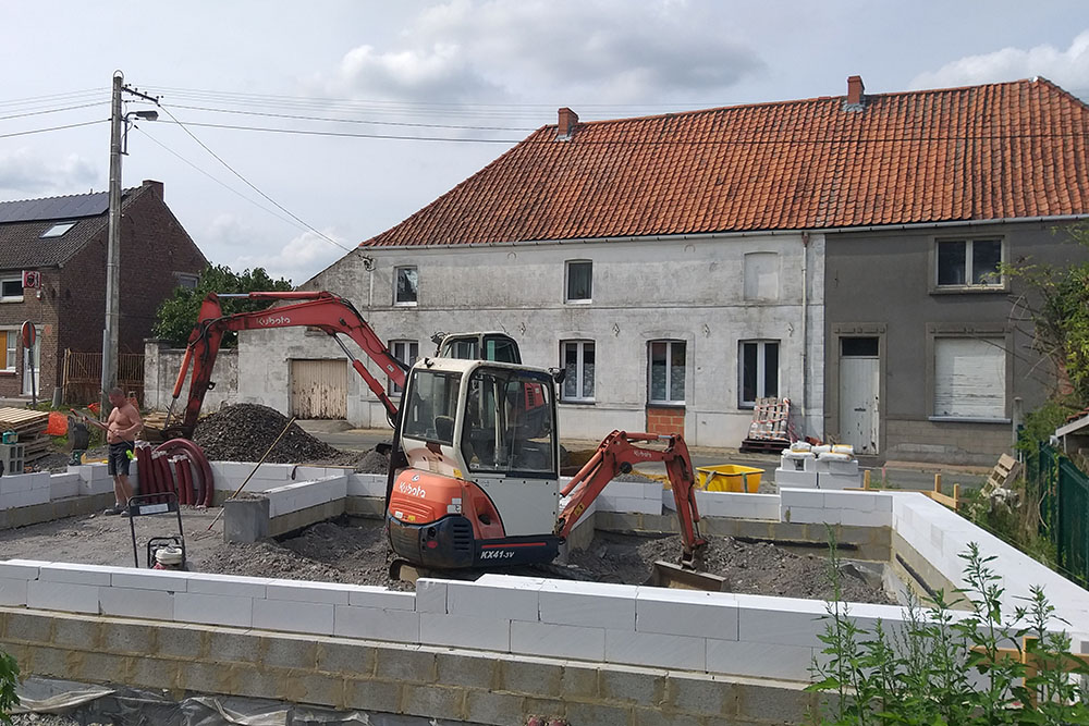Construction d'une habitation à Callenelle
