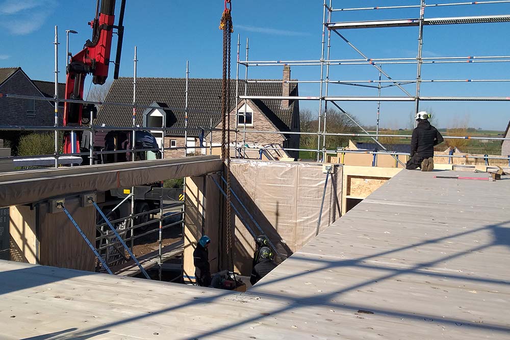 Construction d'une habitation à Dergneau